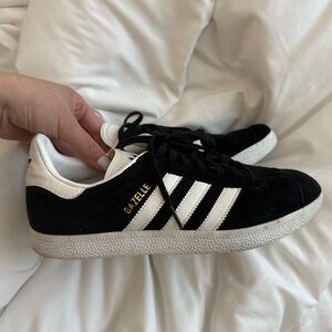 Adidas Gazelle Black and White Sneakers